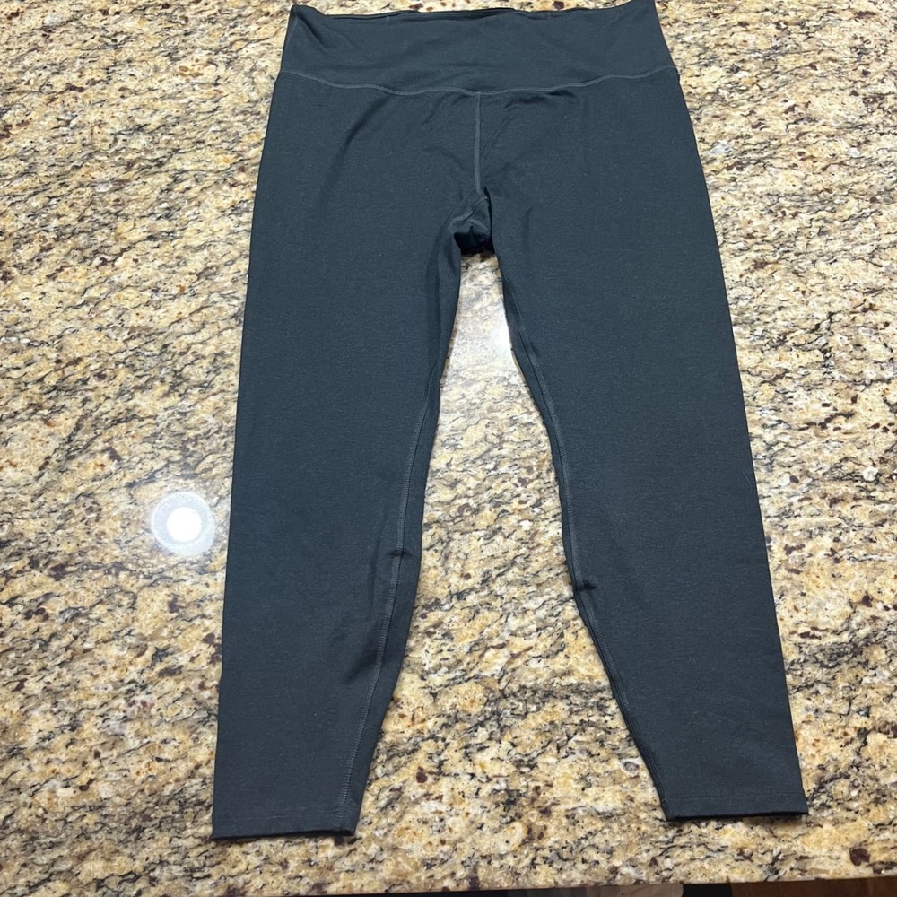 All‎ In Motion Womens Fleece Lined High Rise Leggings Black XXL